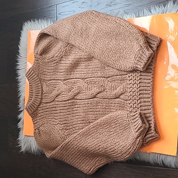 Nwt! Sezane serena jumper camel - Picture 4 of 7